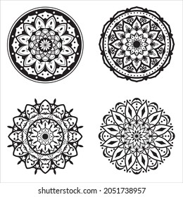 Mandala background pack. suitable for presentation background purposes and so on