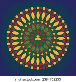 Mandala Background pattern notebook cover Design 