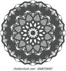 Antecedentes de Mandala, tatuaje de mandala, diseño de mandala, vector mandala