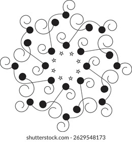 arrière-plan mandala illustration de création vectorielle eps10 