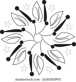 arrière-plan mandala illustration de création vectorielle eps10 