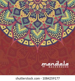 Mandala background vector