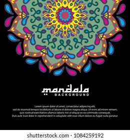 Mandala background vector