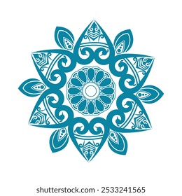Ilustración de diseño de Vector de fondo de mandala