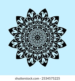 Ilustración de diseño de Vector de fondo de mandala