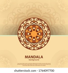 mandala background vector ethnic illustration