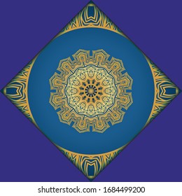 Mandala background. Vector illustration. For book cover, wedding invitation, or other tempalte card. 