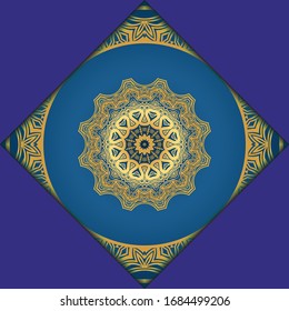 Mandala background. Vector illustration. For book cover, wedding invitation, or other tempalte card. 