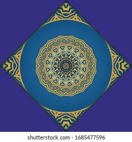 Mandala background. Vector illustration. For book cover, wedding invitation, or other tempalte card. 