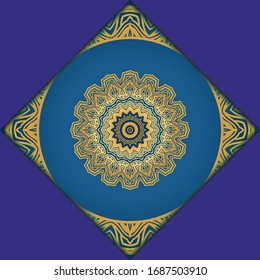 Antecedentes de Mandala. Ilustración vectorial. Para la portada del libro, la invitación a la boda u otra carta de viaje. 