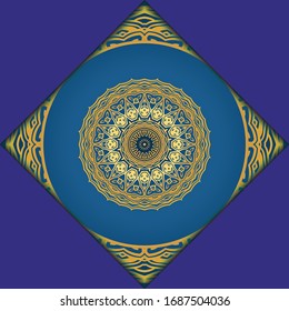Mandala background. Vector illustration. For book cover, wedding invitation, or other tempalte card. 