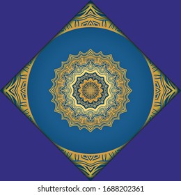 Antecedentes de Mandala. Ilustración vectorial. Para la portada del libro, la invitación a la boda u otra carta de viaje. 