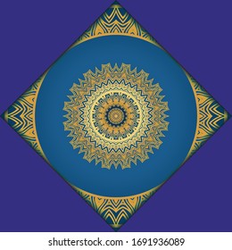 Mandala background. Vector illustration. For book cover, wedding invitation, or other tempalte card. 