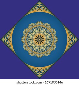 Mandala background. Vector illustration. For book cover, wedding invitation, or other tempalte card. 