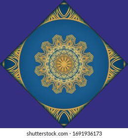 Antecedentes de Mandala. Ilustración vectorial. Para la portada del libro, la invitación a la boda u otra carta de viaje. 