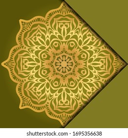 Antecedentes de Mandala. Ilustración vectorial. Para portada de libro