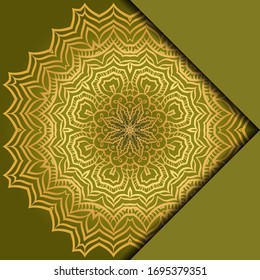 Antecedentes de Mandala. Ilustración vectorial. Para portada de libro