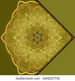 Antecedentes de Mandala. Ilustración vectorial. Para portada de libro