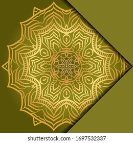 Antecedentes de Mandala. Ilustración vectorial. Para portada de libro