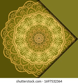 Mandala background. Vector illustration. For book cover