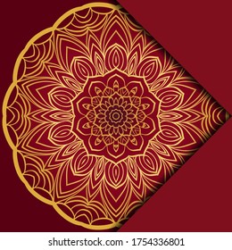 Mandala background. Vector illustration. For book cover
