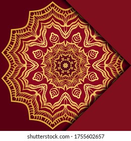 Antecedentes de Mandala. Ilustración vectorial. Para portada de libros