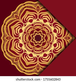 Antecedentes de Mandala. Ilustración vectorial. Para portada de libros