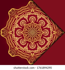 Mandala background. Vector illustration. For book cover