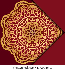 Mandala background. Vector illustration. For book cover