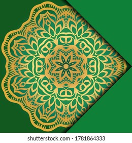Mandala Hintergrund. Vektorgrafik. Für Buchcover