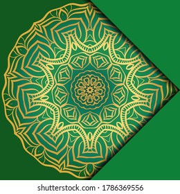 Mandala Hintergrund. Vektorgrafik. Für Buchcover