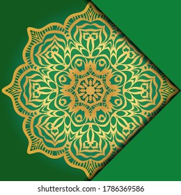 Mandala Hintergrund. Vektorgrafik. Für Buchcover