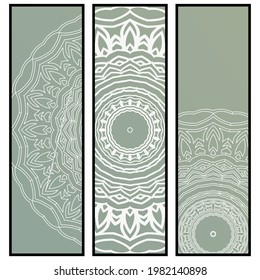 Mandala background. Vintage decorate element. Ornament of mandala can be used a invitation card. Vector illustration