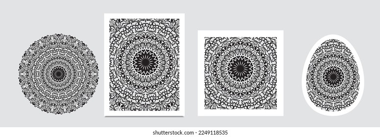 Mandala background. Vintage decorative elements. Hand drawn background. Islam, Arabic, Indian, ottoman motifs
