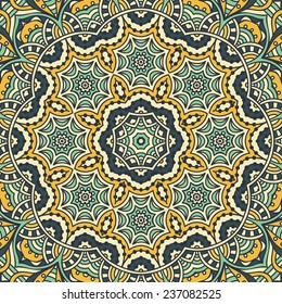 Mandala background. Vintage decorative elements. Hand drawn background. Islam, Arabic, Indian, ottoman motifs. 