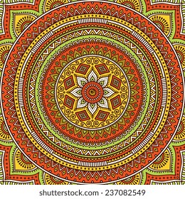 Mandala background. Vintage decorative elements. Hand drawn background. Islam, Arabic, Indian, ottoman motifs. 