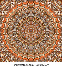 Mandala background. Vintage decorative elements. Hand drawn background. Islam, Arabic, Indian, ottoman motifs. 