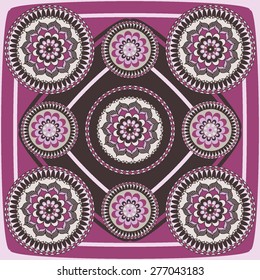Mandala background. Vintage decorative elements. Ethnic design. Geometric shapes for your design. 