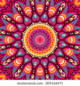 Mandala background. Vintage decorative elements. Hand drawn background. Islam, Arabic, Indian, ottoman motifs.