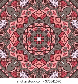 Mandala background. Vintage decorative elements. Hand drawn background. Islam, Arabic, Indian, ottoman motifs.