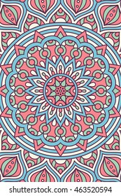 Mandala background. Vintage decorative elements. Hand drawn background. Islam, Arabic, Indian, ottoman motifs.