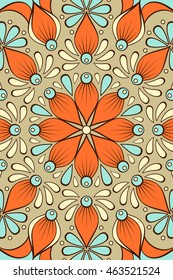 Mandala background. Vintage decorative elements. Hand drawn background. Islam, Arabic, Indian, ottoman motifs.