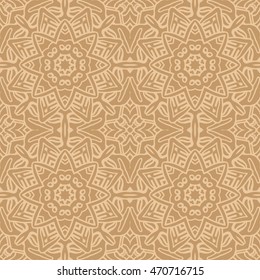 Mandala background. Vintage decorative elements. Hand drawn background. Islam, Arabic, Indian, ottoman motifs. Seamless pattern.