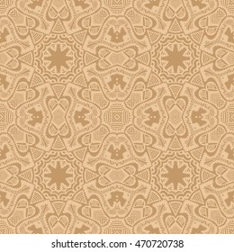 Mandala background. Vintage decorative elements. Hand drawn background. Islam, Arabic, Indian, ottoman motifs. Seamless pattern.