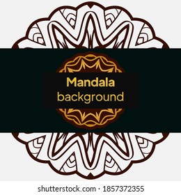 mandala background for wedding invitation, book cover. Oriental pattern, vector illustration. Islam, Arabic, Indian, turkish, pakistan, chinese, mystic, ottoman motifs. vector illustration