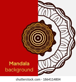 antecedentes de mandala para la invitación a la boda, portada del libro. Patrón oriental, ilustración vectorial. Motivos islámicos, árabes, indios, turcos, pakistán, chinos, místicos, otomanos. ilustración vectorial