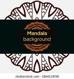 mandala background for wedding invitation, book cover. Oriental pattern, vector illustration. Islam, Arabic, Indian, turkish, pakistan, chinese, mystic, ottoman motifs. vector illustration