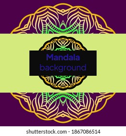mandala background for wedding invitation, book cover. Oriental pattern, vector illustration. Islam, Arabic, Indian, turkish, pakistan, chinese, mystic, ottoman motifs. vector illustration