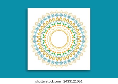  mandala banner design social media post, traditional mandala 