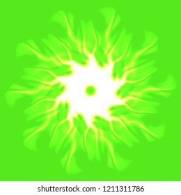 Mandala beautiful charming magical abstract object glow splash motion.